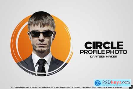 Profile Photo Maker - Circle Cartoon