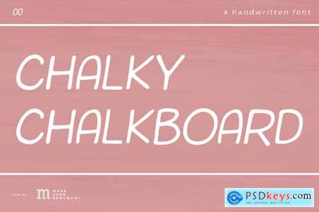 Chalky Chalkboard A Display Font