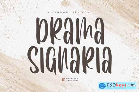 Drama Signaria A Handwritten Font