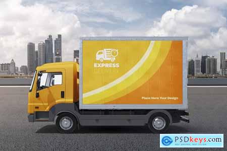 Truck Delivery Mockup