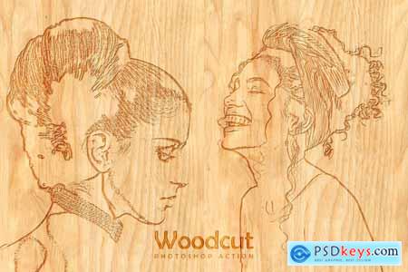 Woodcut Photo Effect