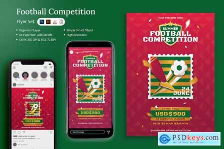 Blucon - Football Competition Flyer Set