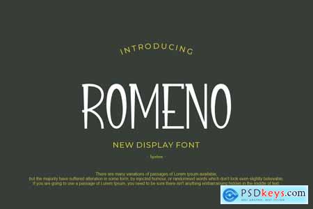 ROMENO Font