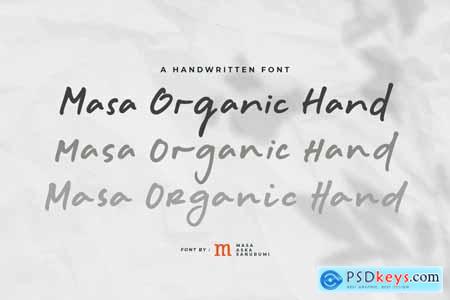 Masa Organic Hand A Handwritten Font