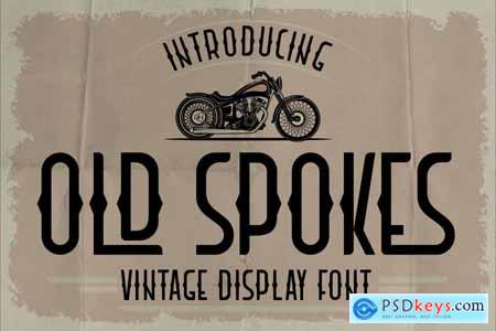 Old Spokes - Vintage Display Font