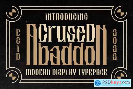 Crused Abaddon Font