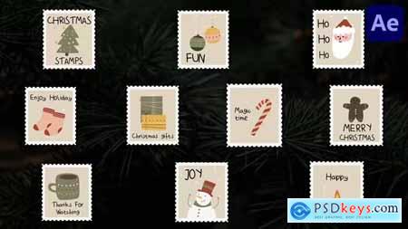 Christmas Stamps Titles for After Effects 41826623