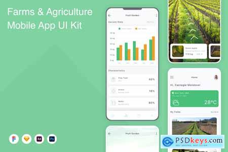 Farms & Agriculture Mobile App UI Kit