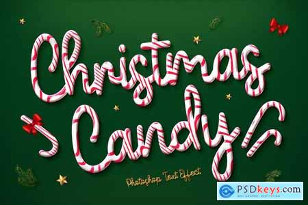 Christmas Candy Text Effect