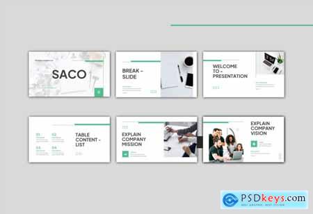 Saco - Pitch Deck Powerpoint Template