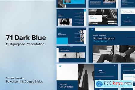 71 Dark Blue - Multipurpose Presentation