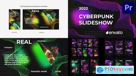 Cyberpunk Glitch Slideshow for Premiere Pro 41855018