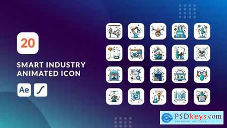 Smart Industry Animated Icons - After Effects 41857910