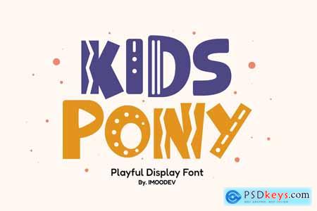Kids Pony - Playful Typography