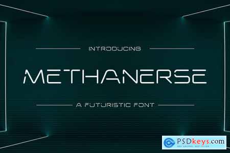 Methanerse - A Futuristic Font