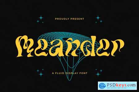 Meander - A Fluid Display Font