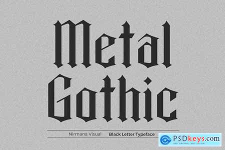 Metal Gothic - Logo Font