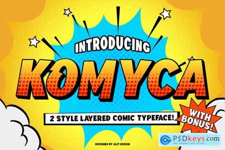Komyca Layered Comic Typeface