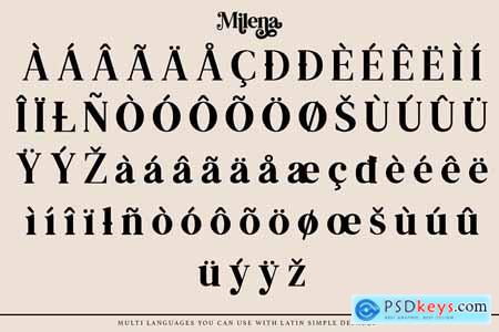 MILENA - Modern Serif Font