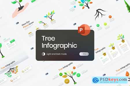Tree Infographic Gradient PowerPoint
