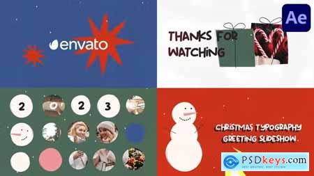 Christmas Typography Greeting Slideshow for After Effects 41918062
