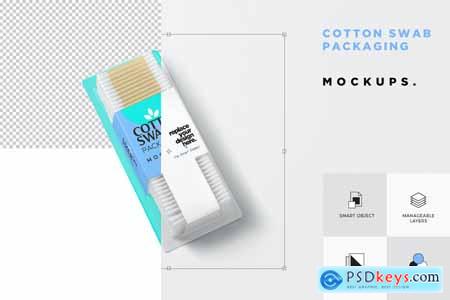 Cotton Swab Packaging Mockups