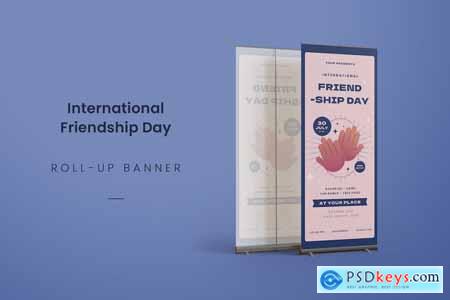 International Friendship Day Roll Up Banner