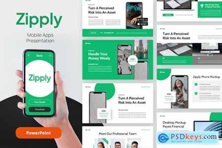 ZIPPLY - Mobile App Powerpoint Template