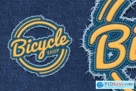 Embroidery Patch Maker Photoshop Action