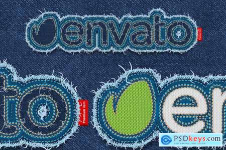 Embroidery Patch Maker Photoshop Action