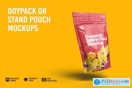 Doypack or Stand Pouch Mockup
