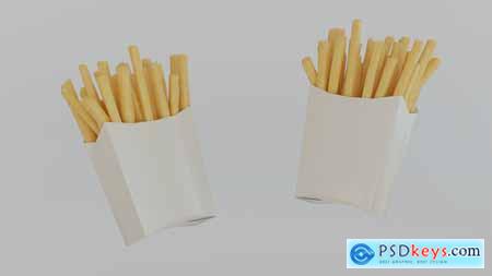 A French Fries Mockup