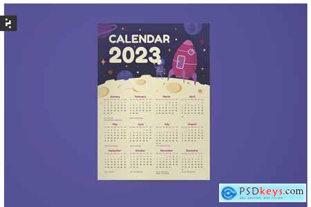 Space Theme Calendar 2023