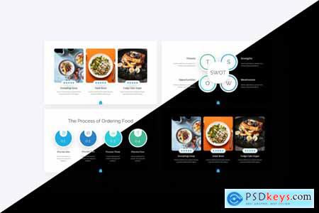 Alimentation Baby Blue Simple Food PowerPoint