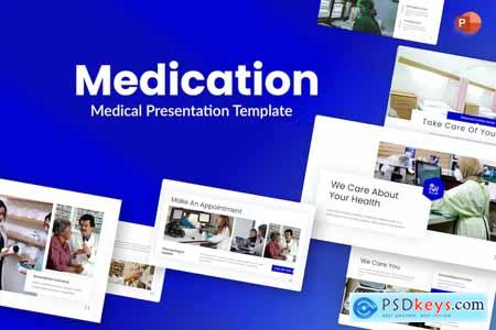 Medication Blue Modern Medical PowerPoint