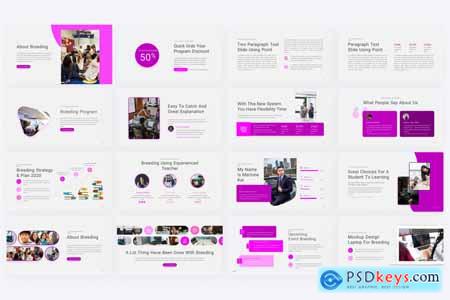 Breeding Purple Creative Education PowerPoint