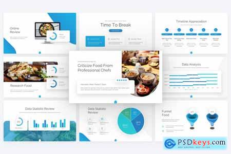 Alimentation Baby Blue Simple Food PowerPoint