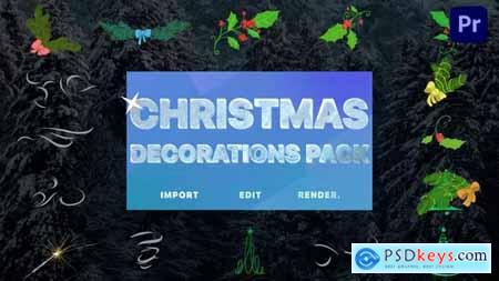 Christmas Decoration Animations - Premiere Pro MOGRT 41999012