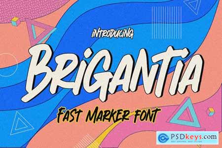 Brigantia - Fast Marker Font