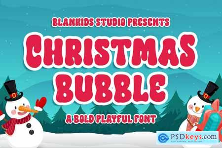 Christmas Bubble a Bold Playful Font