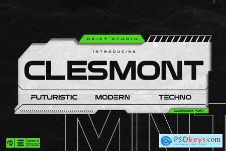 Clesmont - Modern Futuristic Font