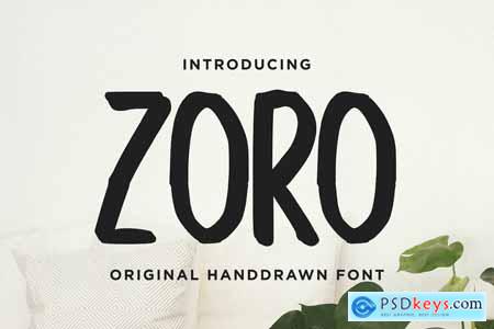 Zoro - Handrawn Font