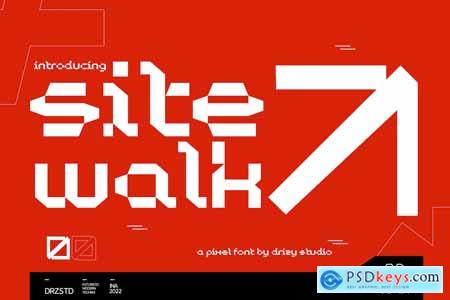 Sitewalk - Futuristic Pixel Font