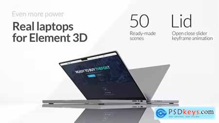 Real Laptops for Element 3D 41747889
