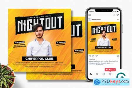 Night Out Flyer Template