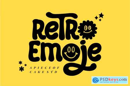 Retro Emoji - A Playful Groovy Font