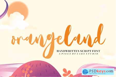 Orangeland - A Script Font