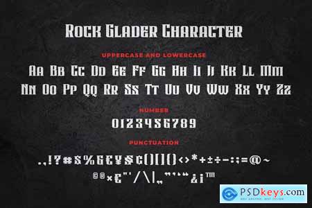 Rock Glader a Serif Display Font
