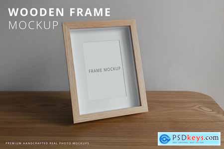 Picture & Photo Wooden Frame Mockup