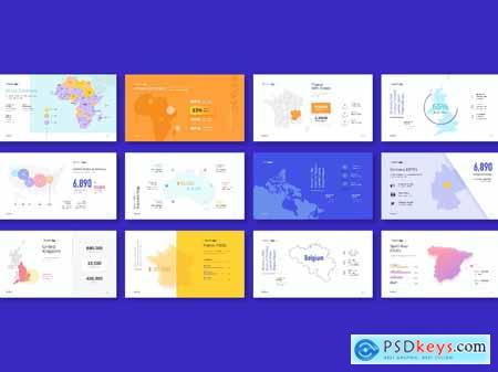 Map Infographic PowerPoint Presentation